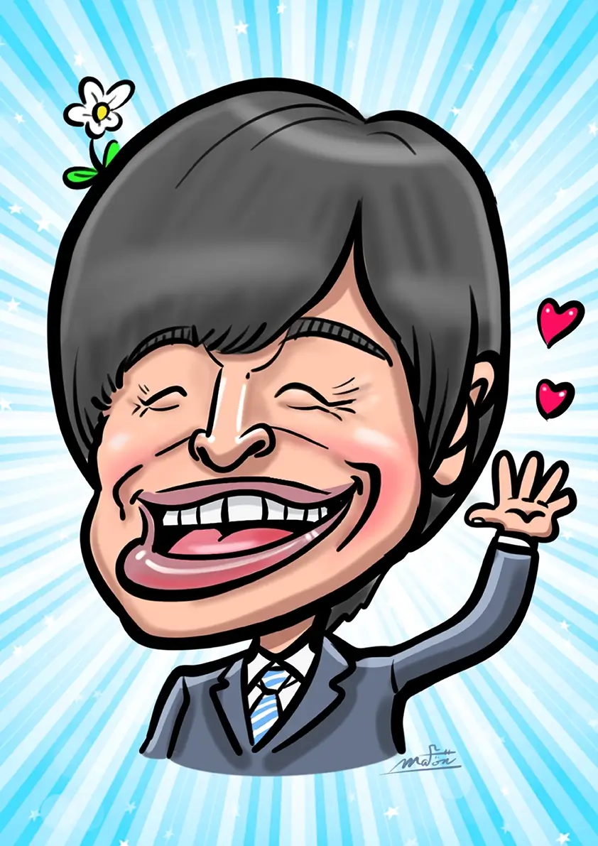 バカリズムさんの似顔絵