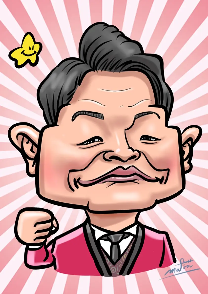 千鳥ノブさんの似顔絵